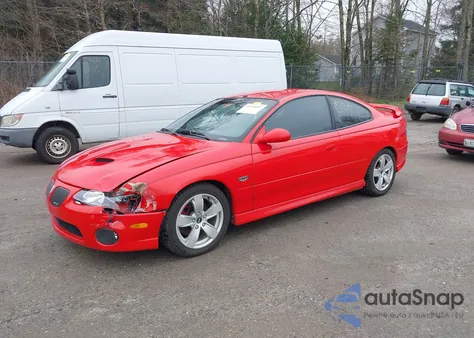 2006 Pontiac Gto from USA, damaged, VIN 6G2VX12U06L495452